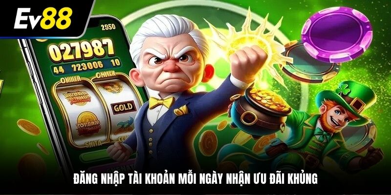 Đăng nhập tài khoản mỗi ngày nhận ưu đãi khủng